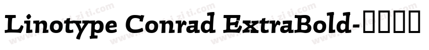 Linotype Conrad ExtraBold字体转换